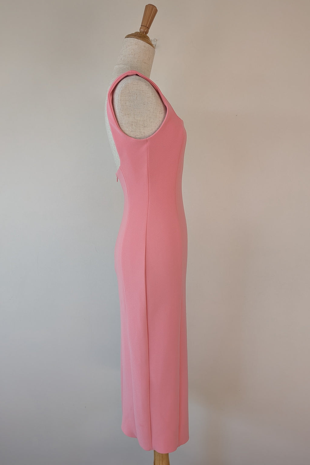Bec & Bridge Hibiscus Islands Midi Dress in Flamingo Size 8