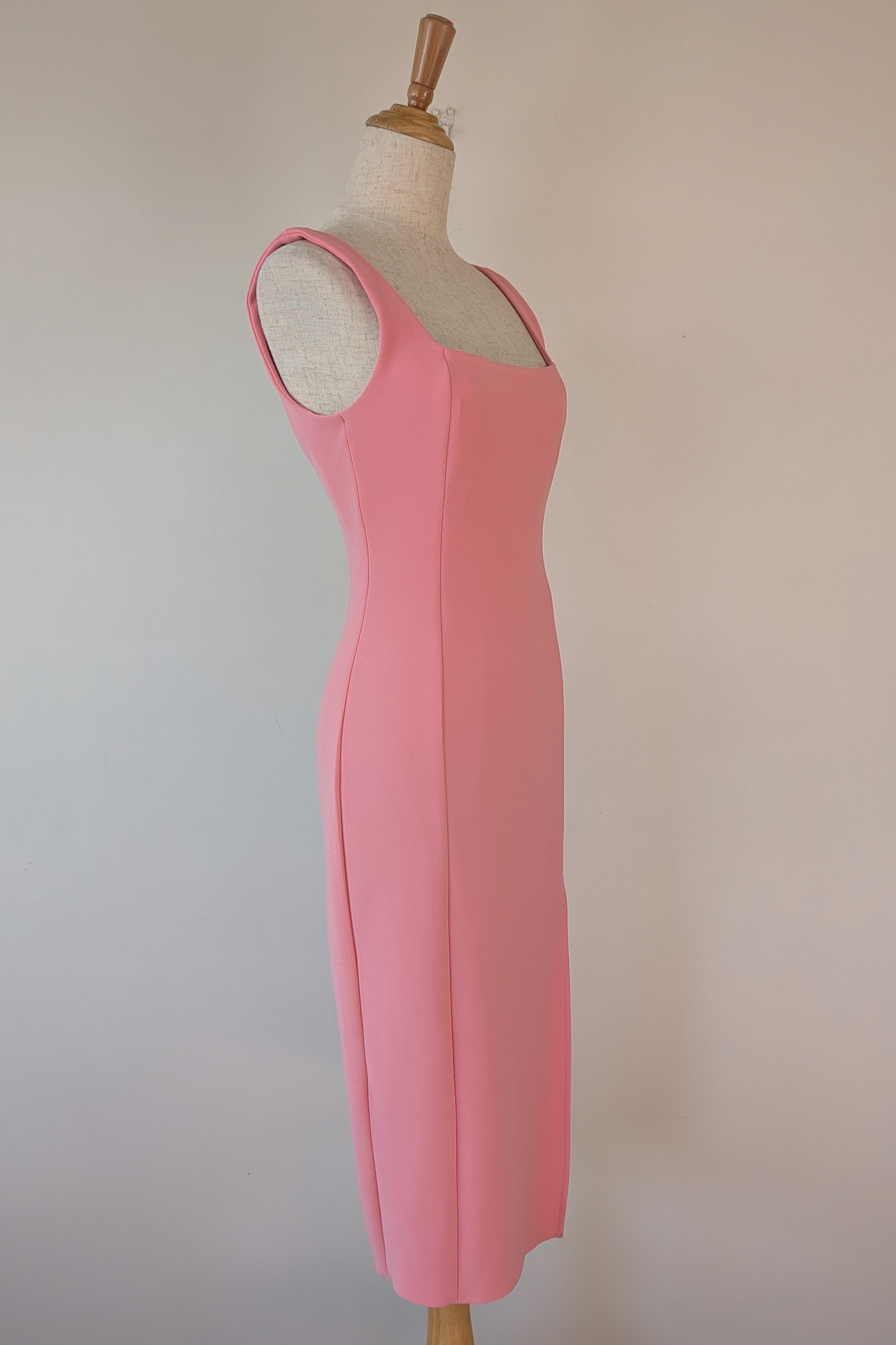Bec & Bridge Hibiscus Islands Midi Dress in Flamingo Size 8