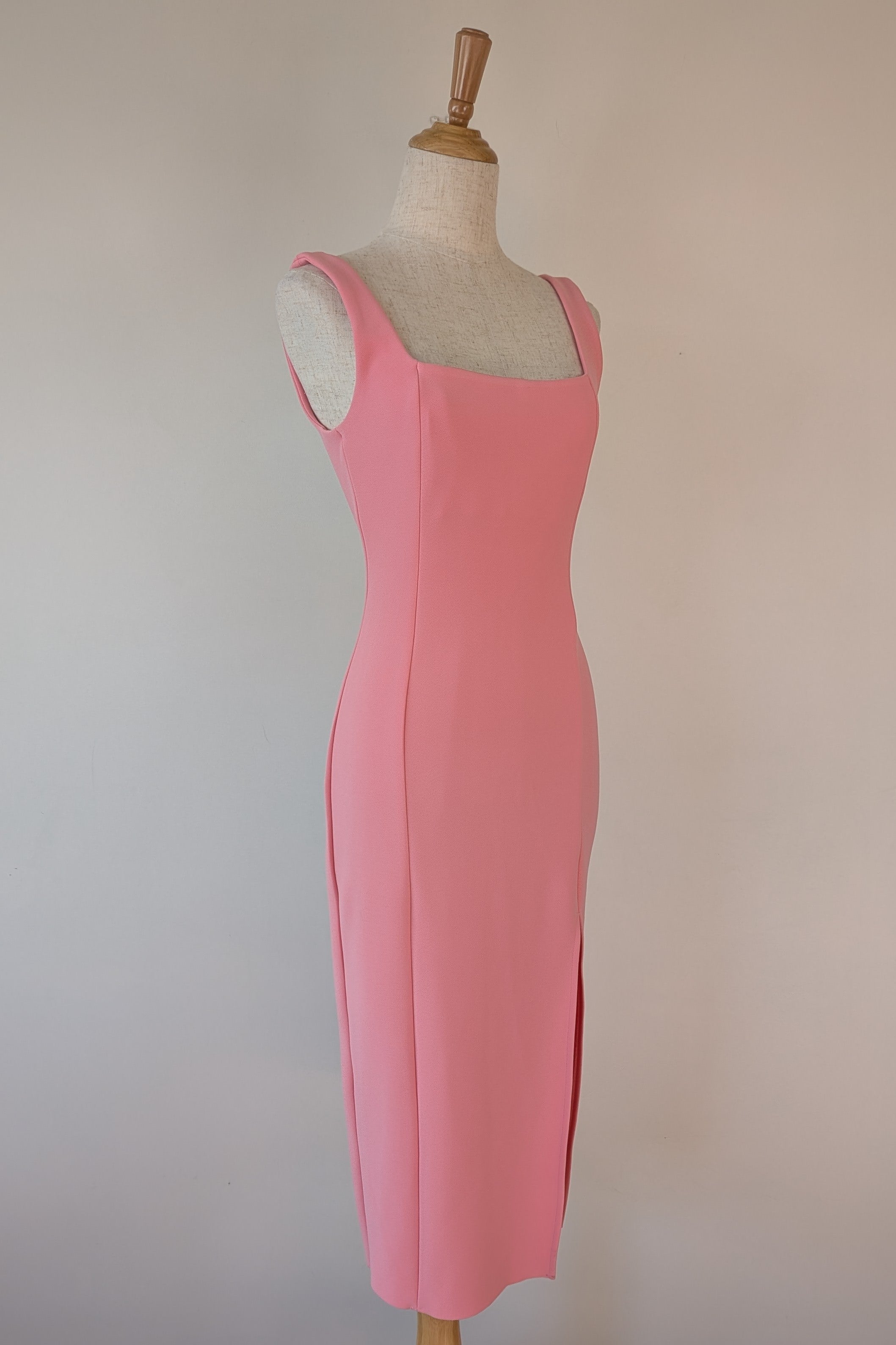 Bec & Bridge Hibiscus Islands Midi Dress in Flamingo Size 8