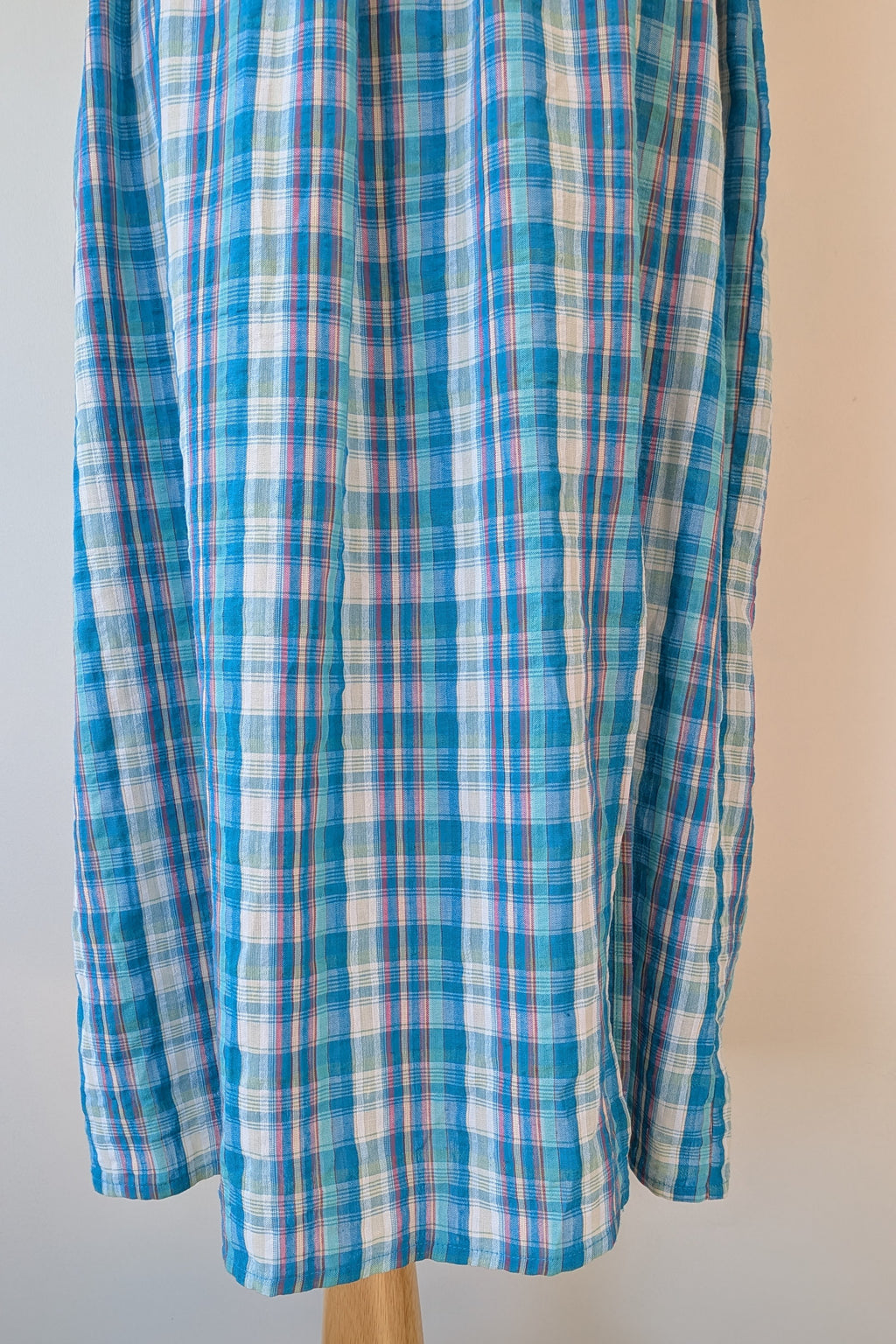 Nicholas Turquoise Smocked Apron Midi Dress Size 10 BNWT RRP $755