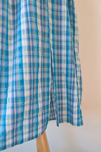 Nicholas Turquoise Smocked Apron Midi Dress Size 10 BNWT RRP $755