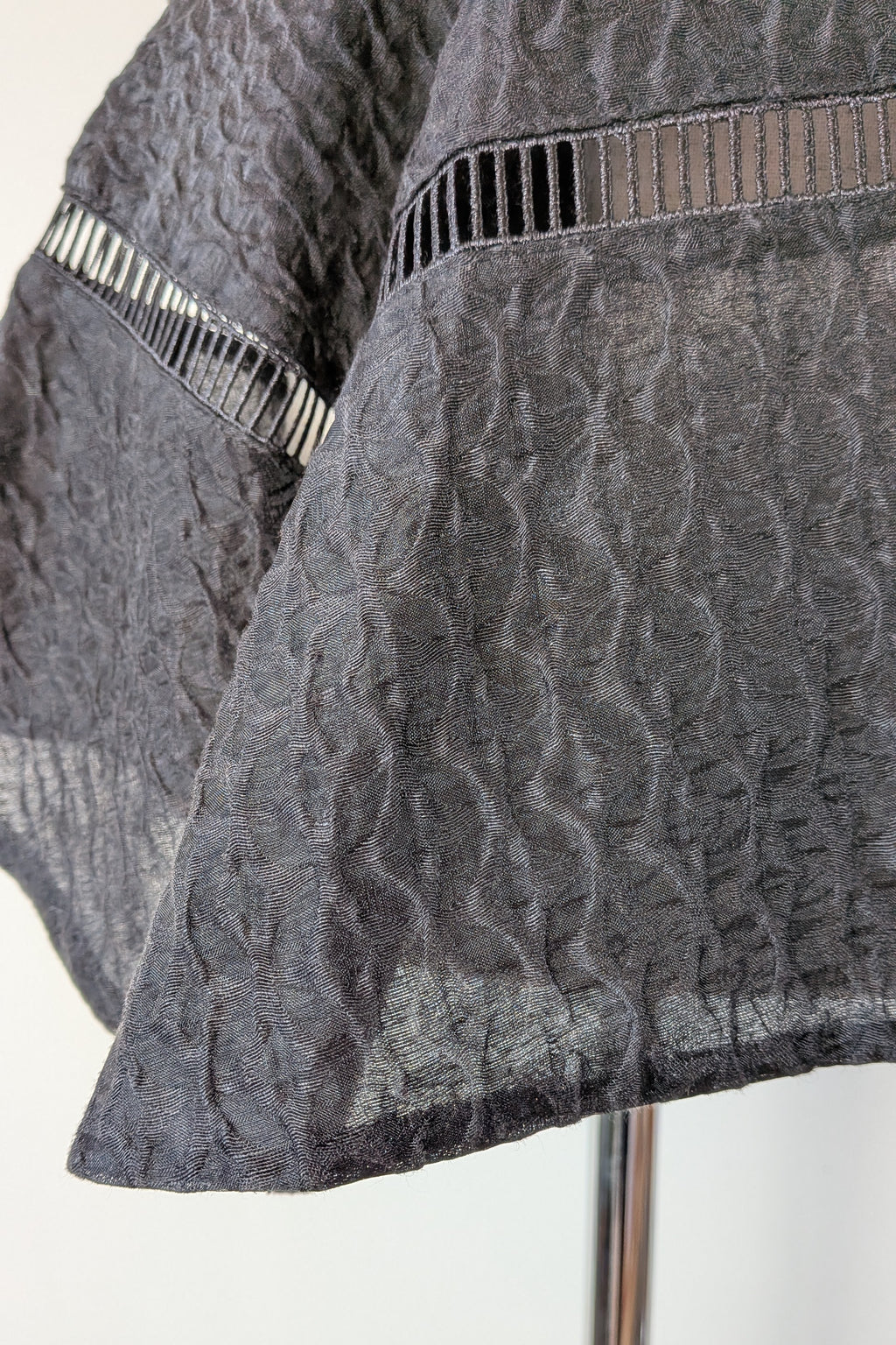Aje Black Cinque Jacquard Top Size 12 BNWT RRP $295