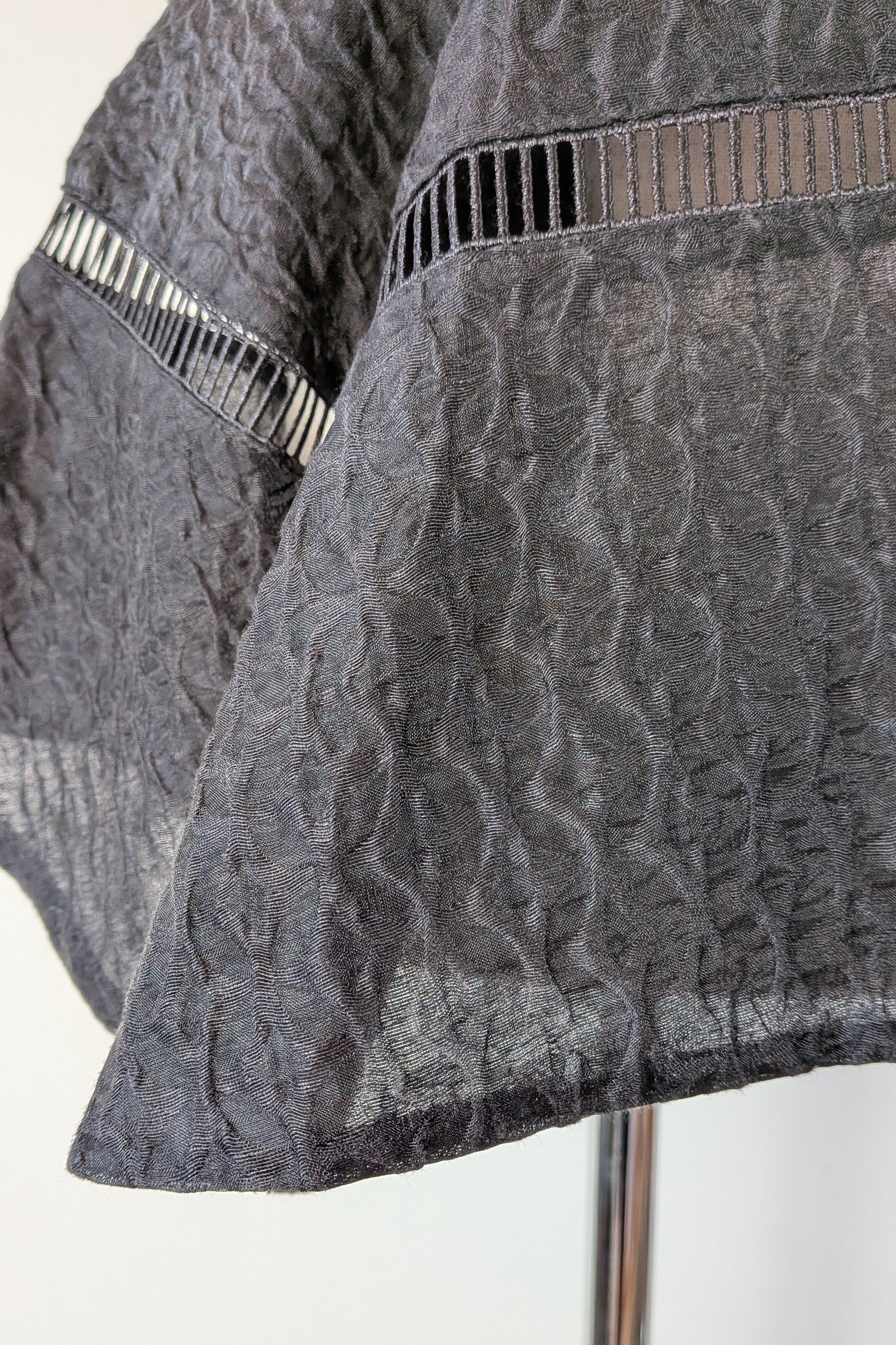 Aje Black Cinque Jacquard Top Size 12 BNWT RRP $295