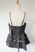 Aje Black Cinque Jacquard Top Size 12 BNWT RRP $295