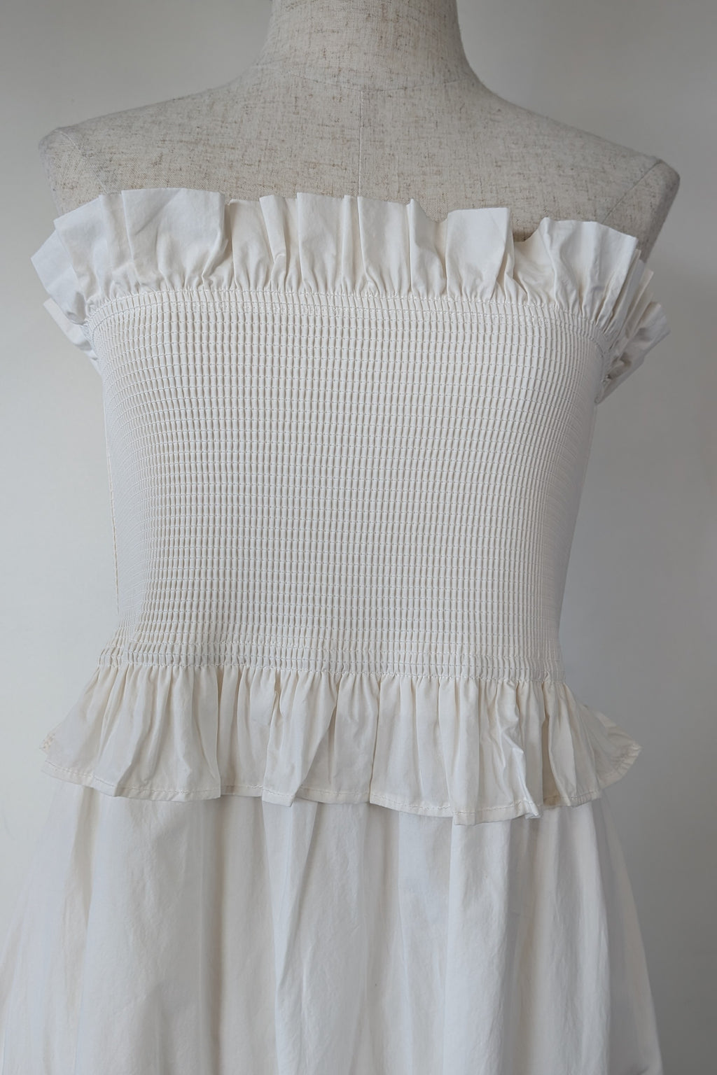 Posse Coby Strapless Dress in Cream Size M BNWT RRP $339