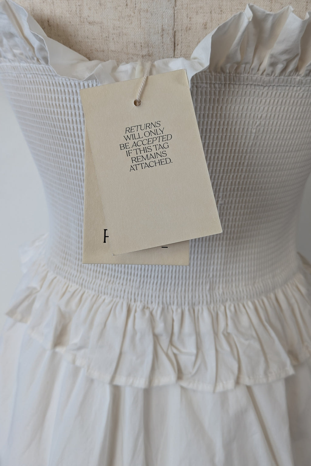 Posse Coby Strapless Dress in Cream Size M BNWT RRP $339