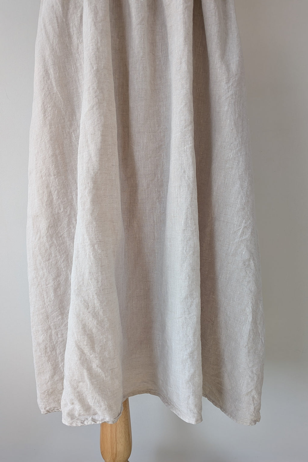 DISSH Natural Lexi Strapless Linen Midi Dress Size 14