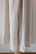 DISSH Natural Lexi Strapless Linen Midi Dress Size 14