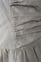 DISSH Natural Lexi Strapless Linen Midi Dress Size 14