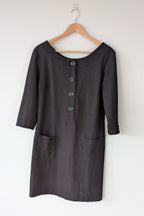 Made590 Charcoal Micro Dot Mod Shift Dress Size M