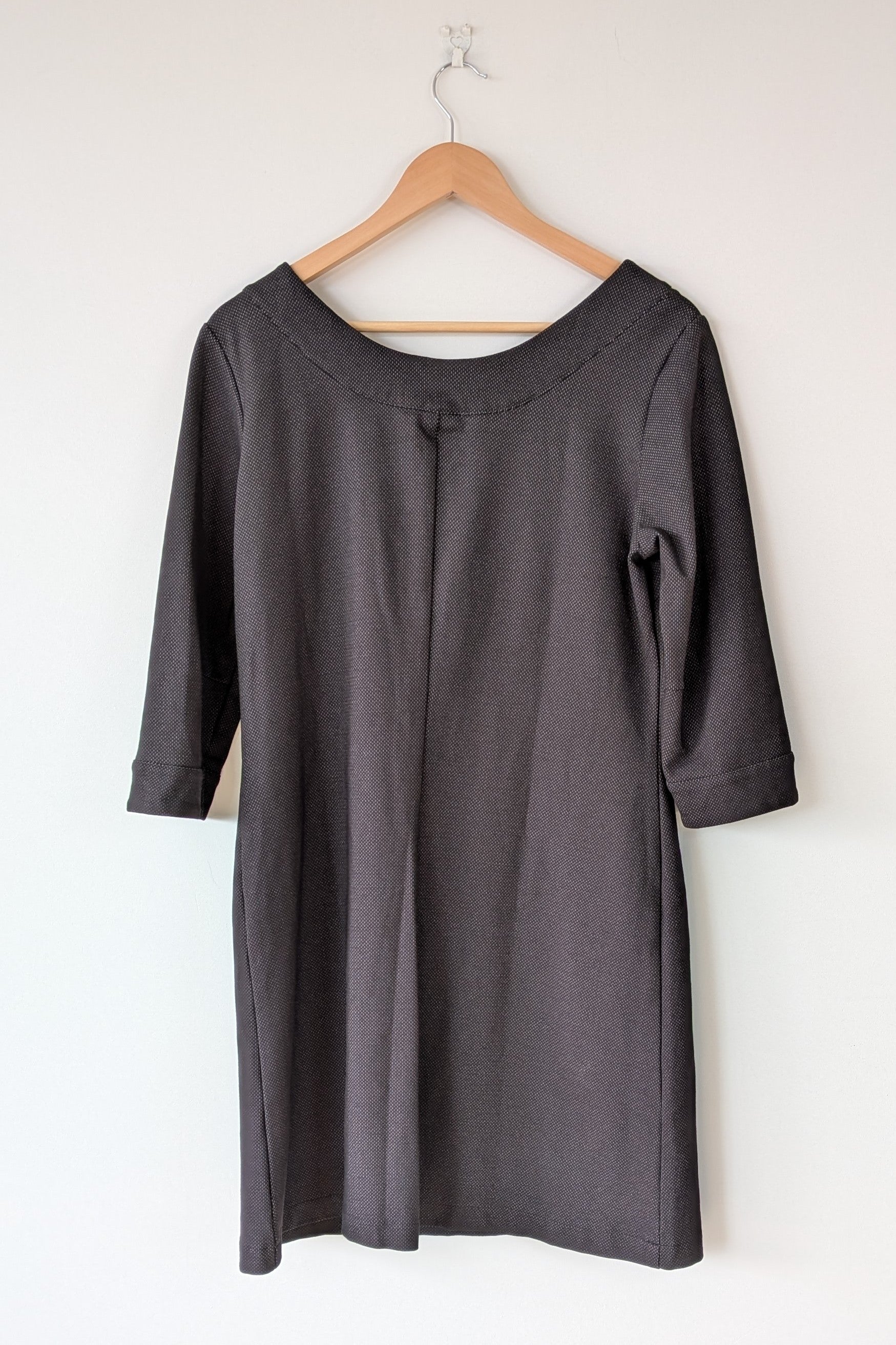 Made590 Charcoal Micro Dot Mod Shift Dress Size M