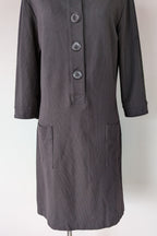 Made590 Charcoal Micro Dot Mod Shift Dress Size M