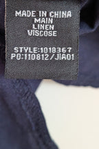 Rockmans Navy Linen Blend Utility Shirt Size 12 BNWT RRP $39.99