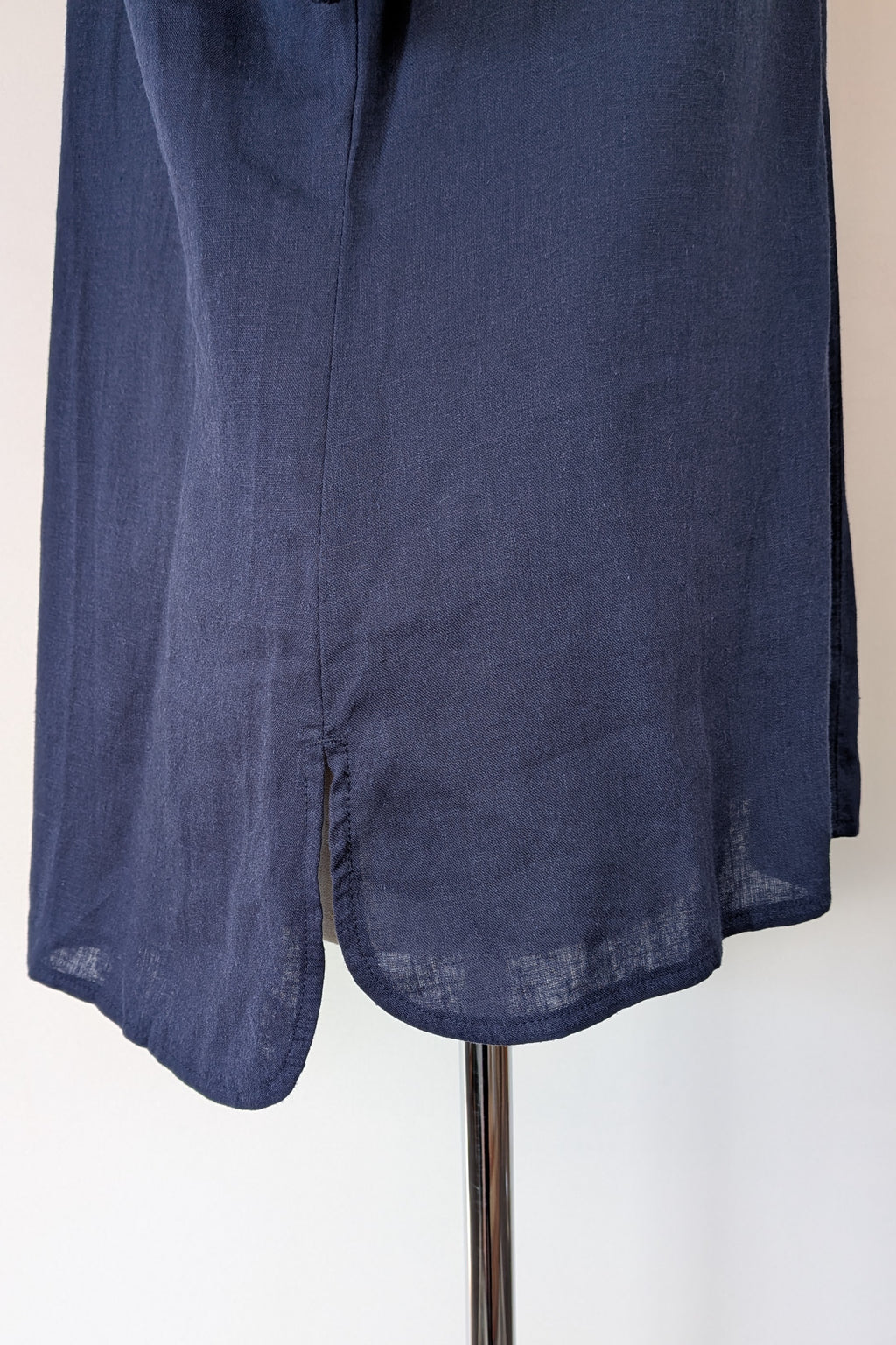 Rockmans Navy Linen Blend Utility Shirt Size 12 BNWT RRP $39.99