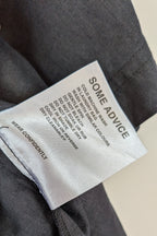 Commonry The Linen Short Sleeve Tunic Top in Black Size 10