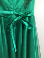 Miss Anne Green Lace Mini Dress Size 16