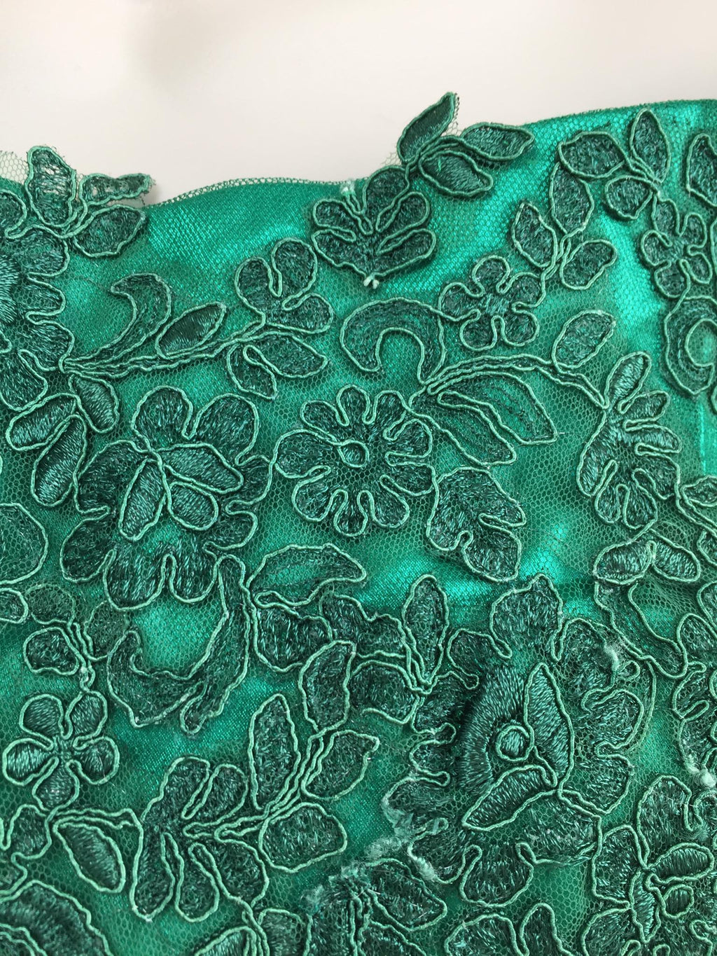 Miss Anne Green Lace Mini Dress Size 16