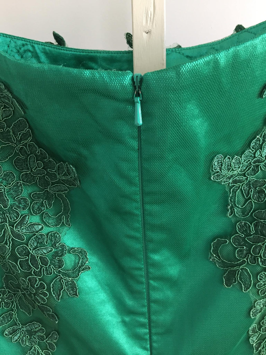 Miss Anne Green Lace Mini Dress Size 16