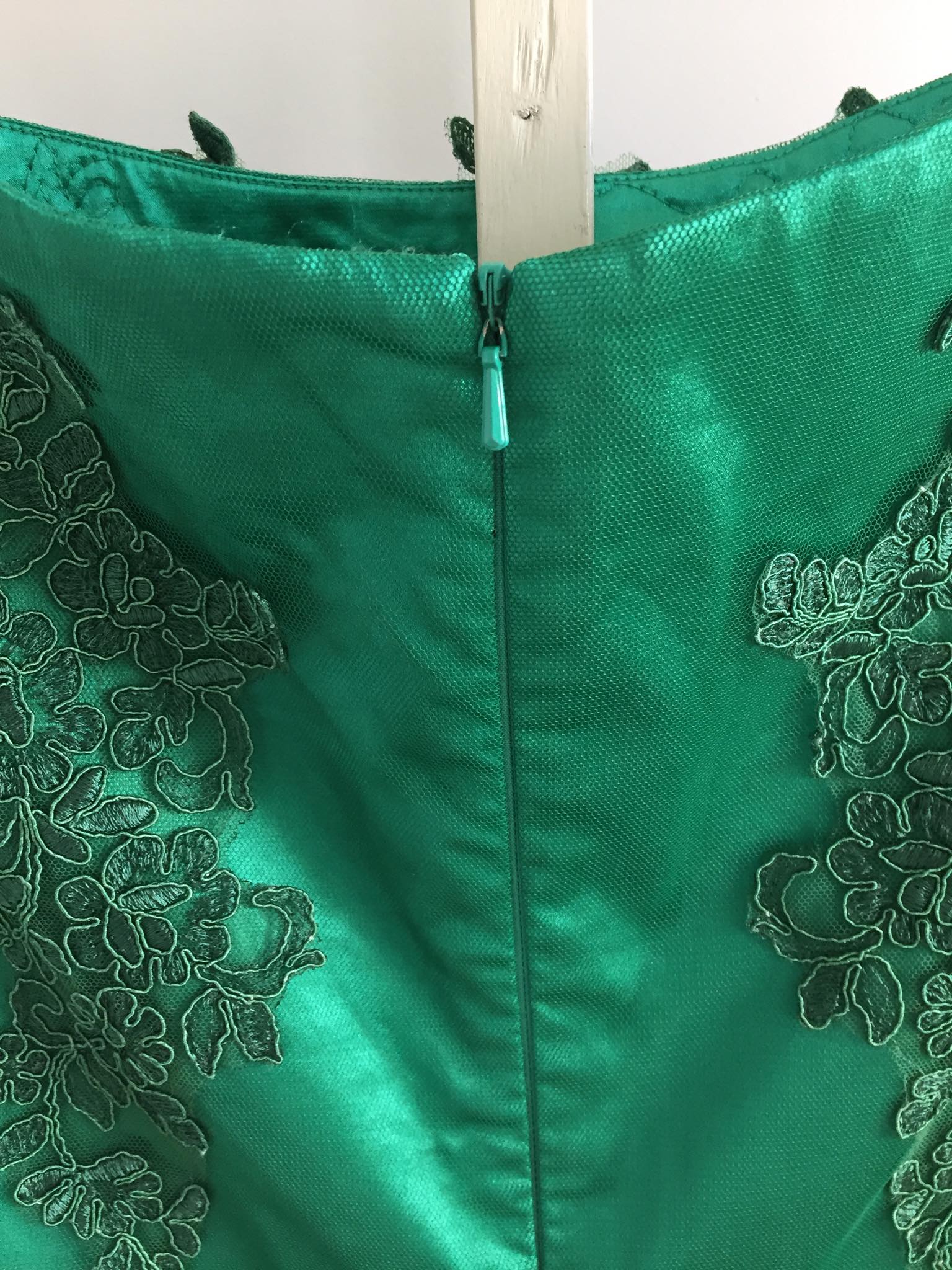 Miss Anne Green Lace Mini Dress Size 16