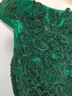 Miss Anne Green Lace Mini Dress Size 16