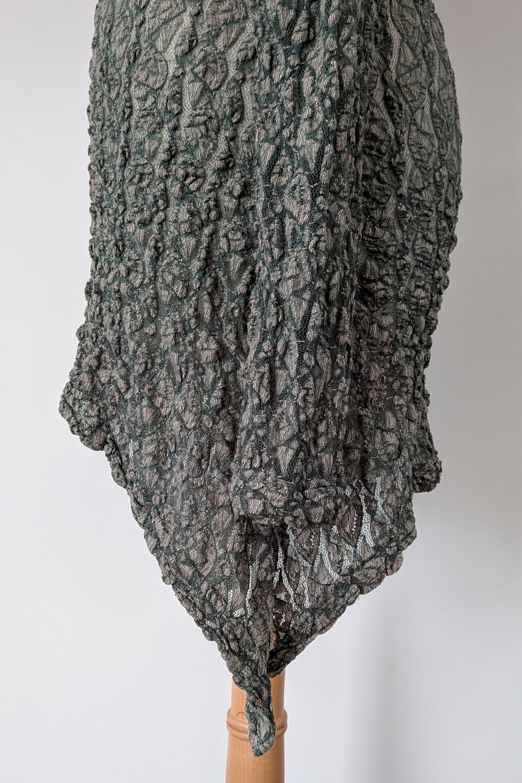Vintage Y2K Envy Me Green Bouclé Weave Tunic One Size
