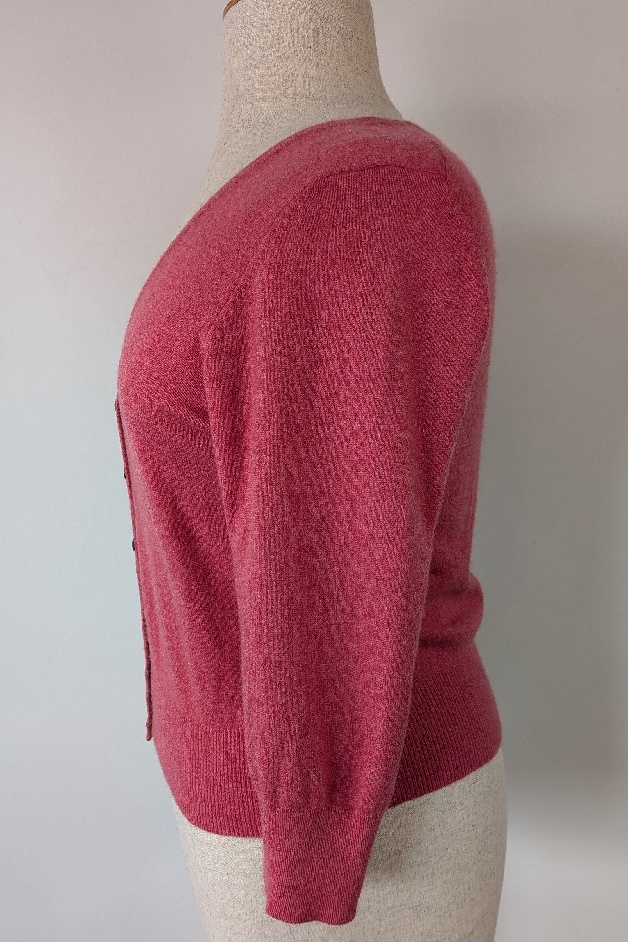 Boden Pink 100% Cashmere Floral Embroidered Cardigan Size 12/14