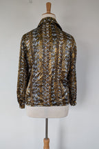 Vintage 90s Talkabout Leopard Print Shirt Size L