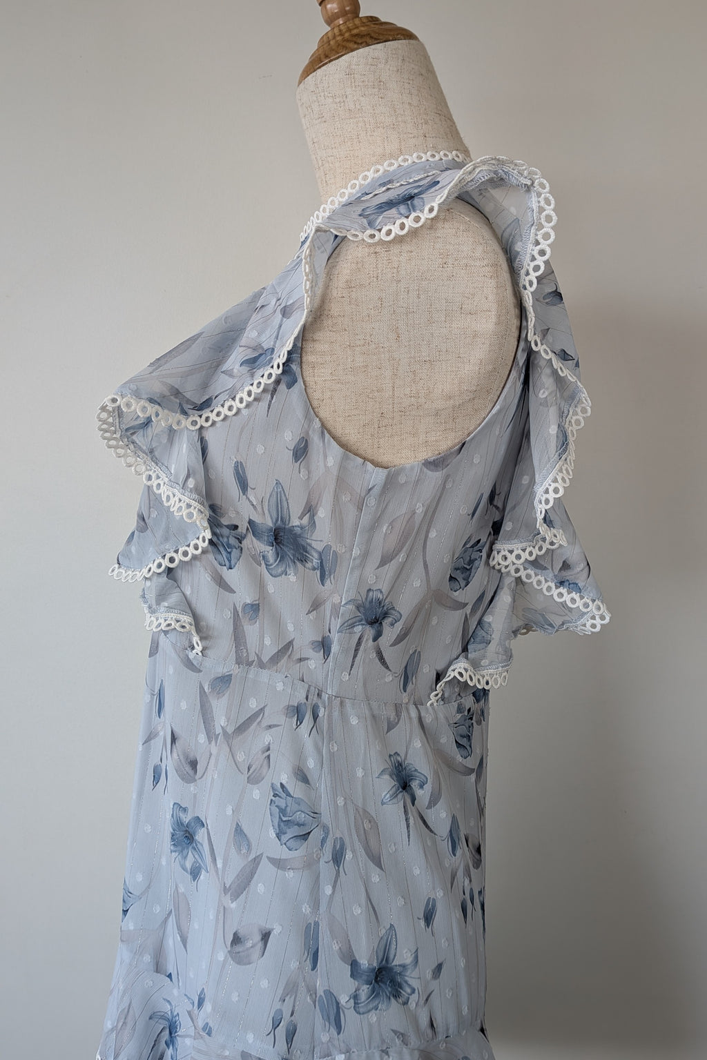 Bardot Junior Sadie Trim Dress in Blue Lily Size 16