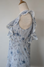 Bardot Junior Sadie Trim Dress in Blue Lily Size 16