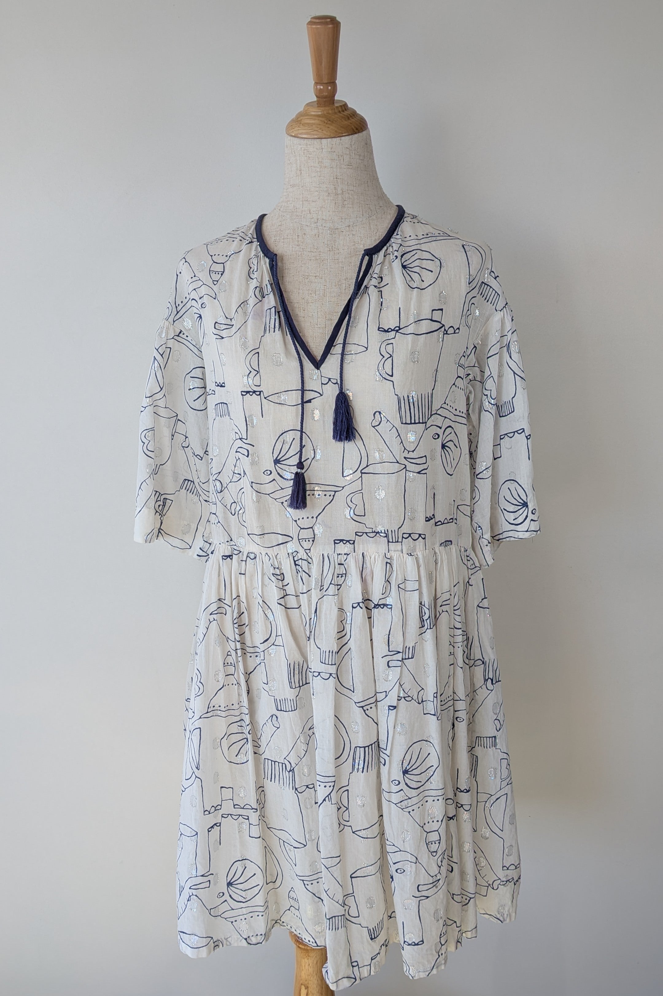 Gorman x Monika Forsberg Elephant Tea Dress Size 6