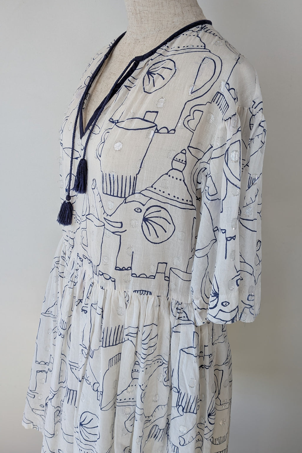 Gorman x Monika Forsberg Elephant Tea Dress Size 6