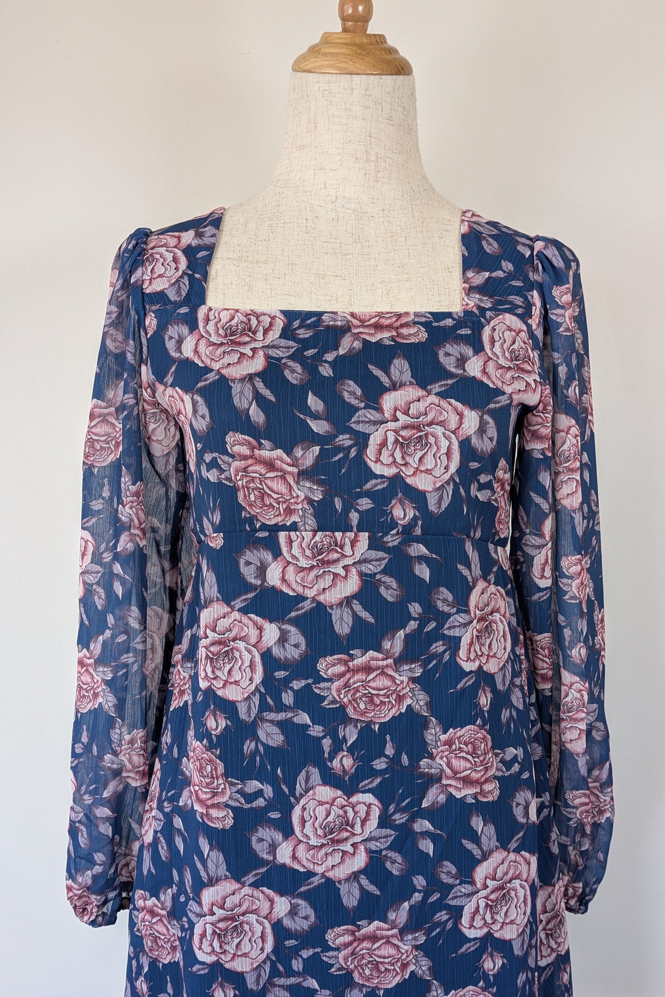 Origami Girls Navy Floral Dress Size 16 Brand New With Tags RRP $89.99