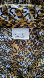 Vintage 90s Talkabout Leopard Print Shirt Size L