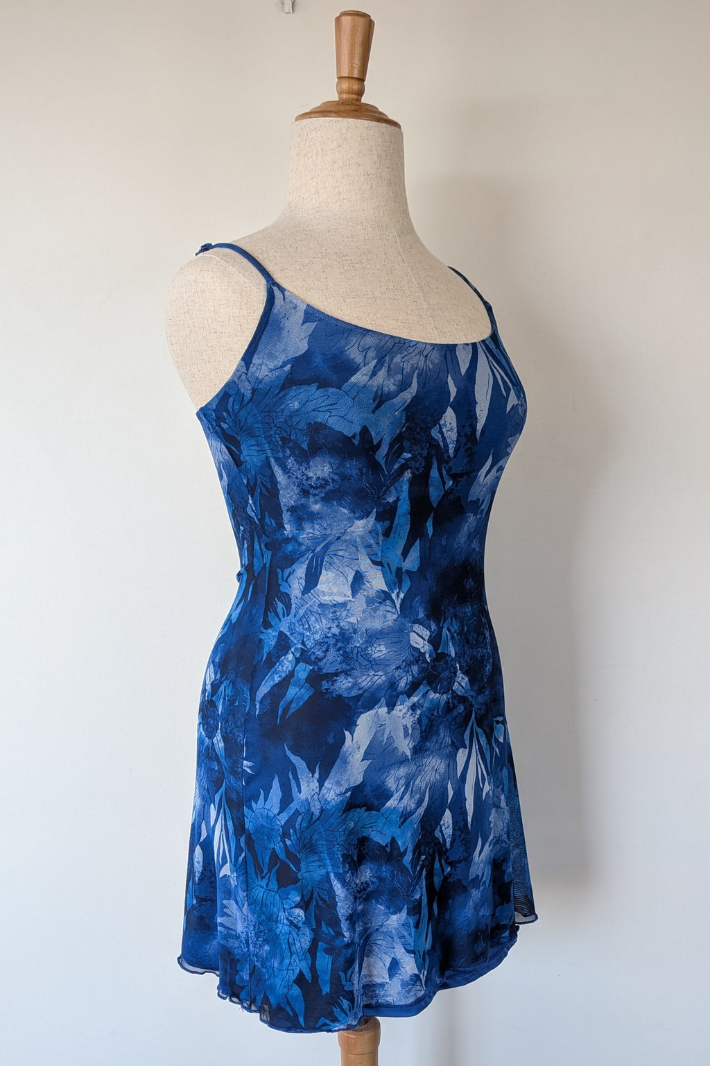 Luck & Trouble Lovesick Recycled Mesh Dress in Blue Size 16 BNWT RRP $70