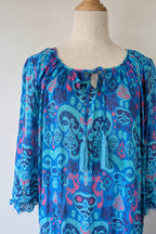 Naudic Cotton Bohemian Midi Dress Size S
