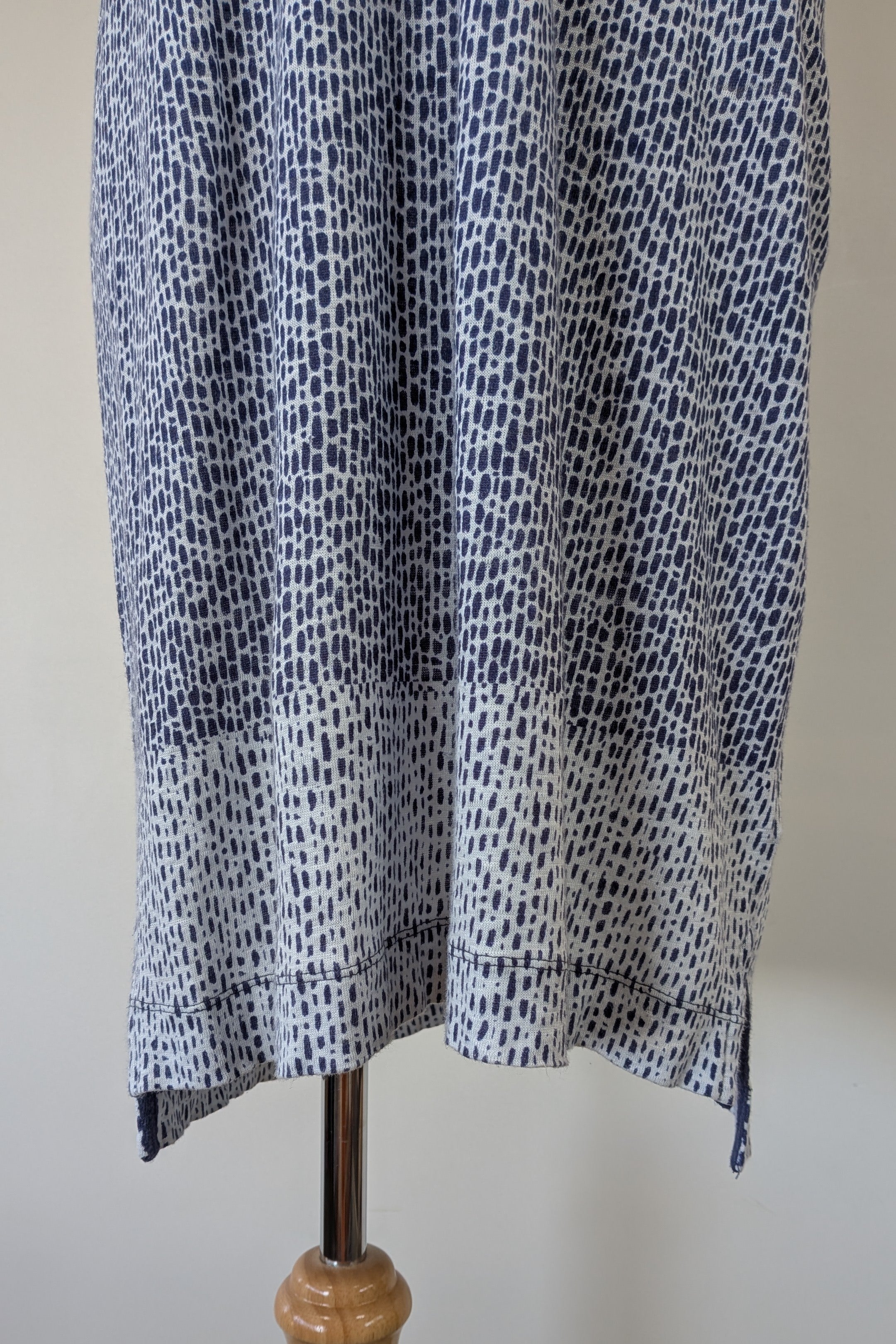 Sportscraft 100% Linen Blue & White Speckled Dress Size 8
