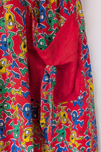 Vintage 80s GJ Design Australia Mr. Men Smock Dress Size 6