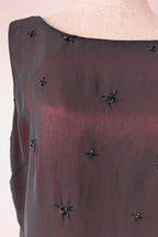Vintage Y2K Suzanne Grae Red & Black Overlay Dress Size 12