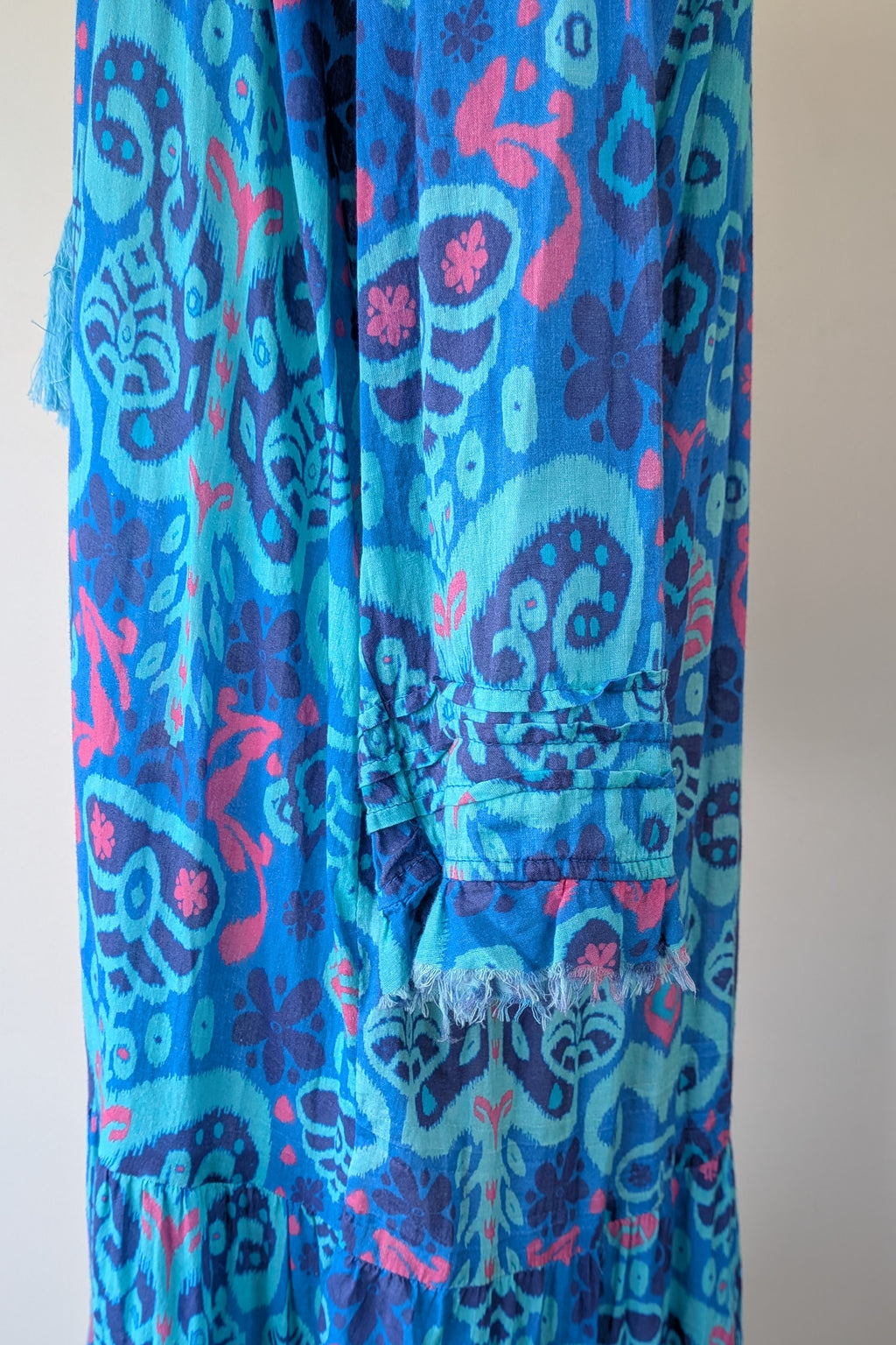 Naudic Cotton Bohemian Midi Dress Size S