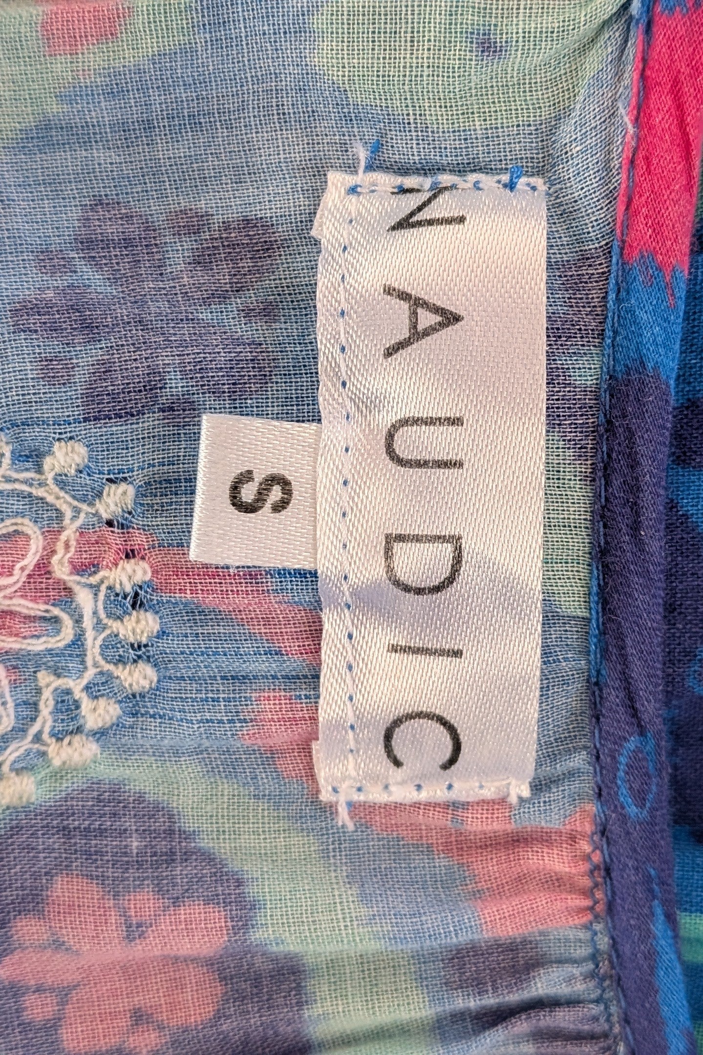 Naudic Cotton Bohemian Midi Dress Size S