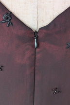 Vintage Y2K Suzanne Grae Red & Black Overlay Dress Size 12