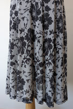 Vintage Y2K Tea Berry Floral Lace Cowl Neck Dress Size 8/10