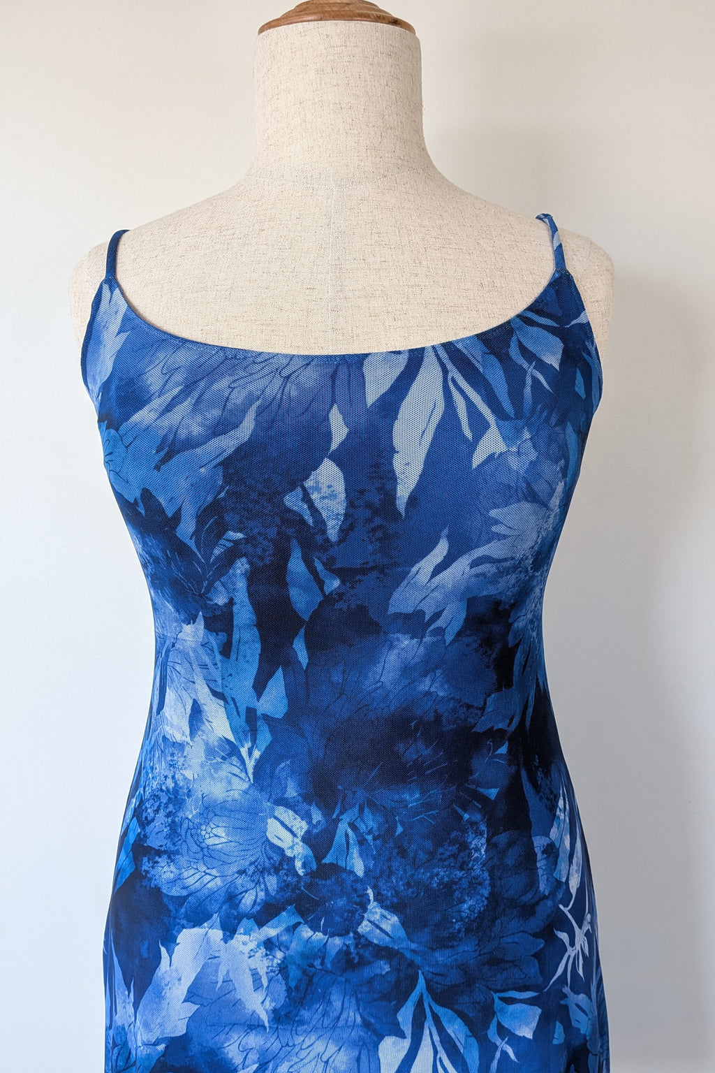 Luck & Trouble Lovesick Recycled Mesh Dress in Blue Size 16 BNWT RRP $70