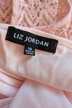 Liz Jordan Designer Collection Rue De Renne Pink Lace Trim Top Size 14 BNWT RRP $99.95