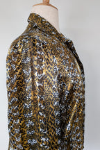Vintage 90s Talkabout Leopard Print Shirt Size L