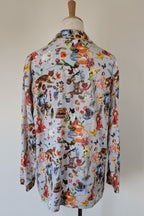 Blue Illusion x Nathalie Lété House of Cats PJ Top Size S