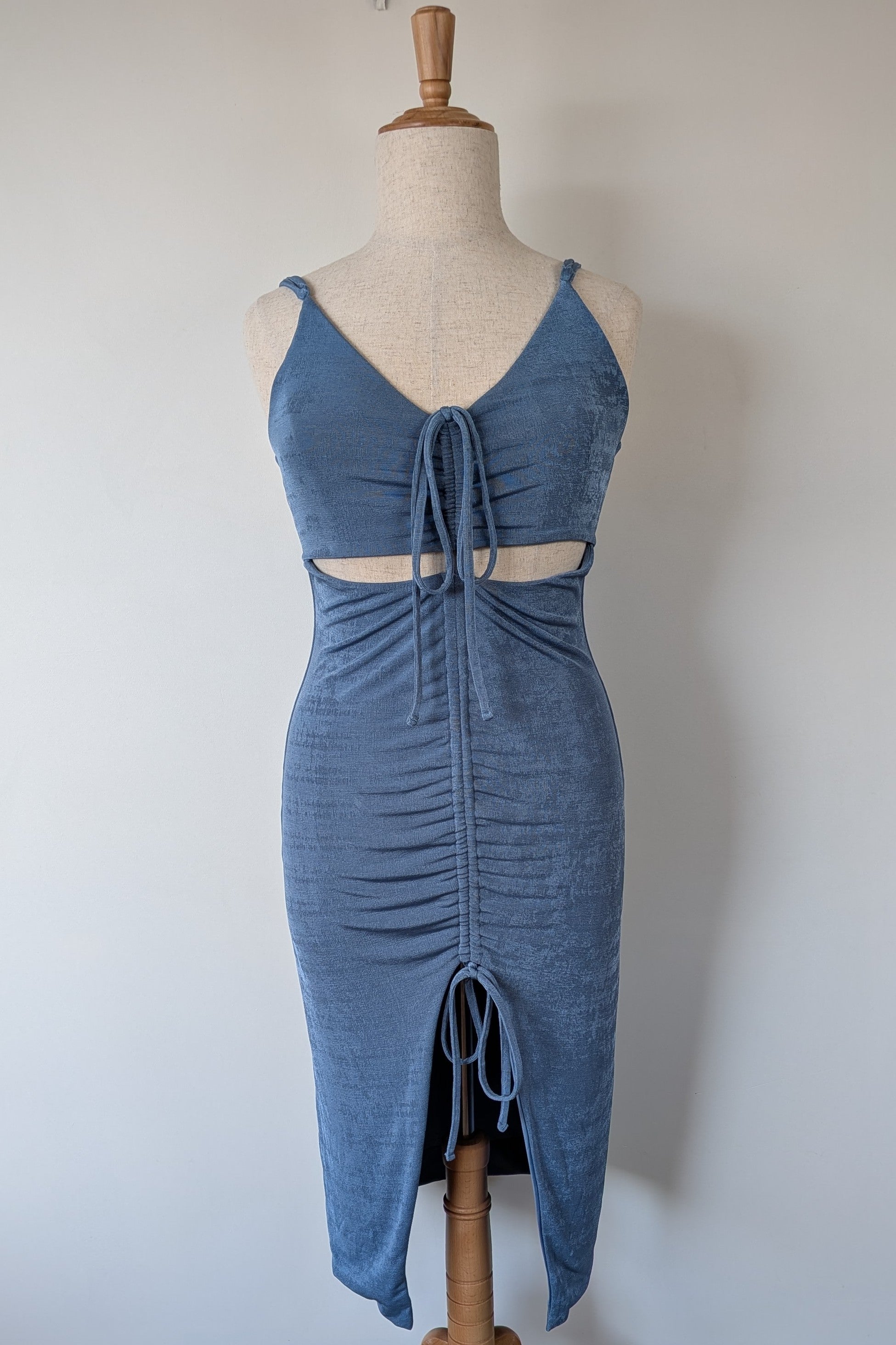 Supre Event Edit Caity Ruched Midi Dress in Twilight Blue Size 2XL Brand New With Tags RRP $80
