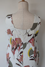 Next Linen Blend Floral Shift Dress Size 20