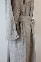 Stella Moda Linen Midi Dress in Grey in One Size