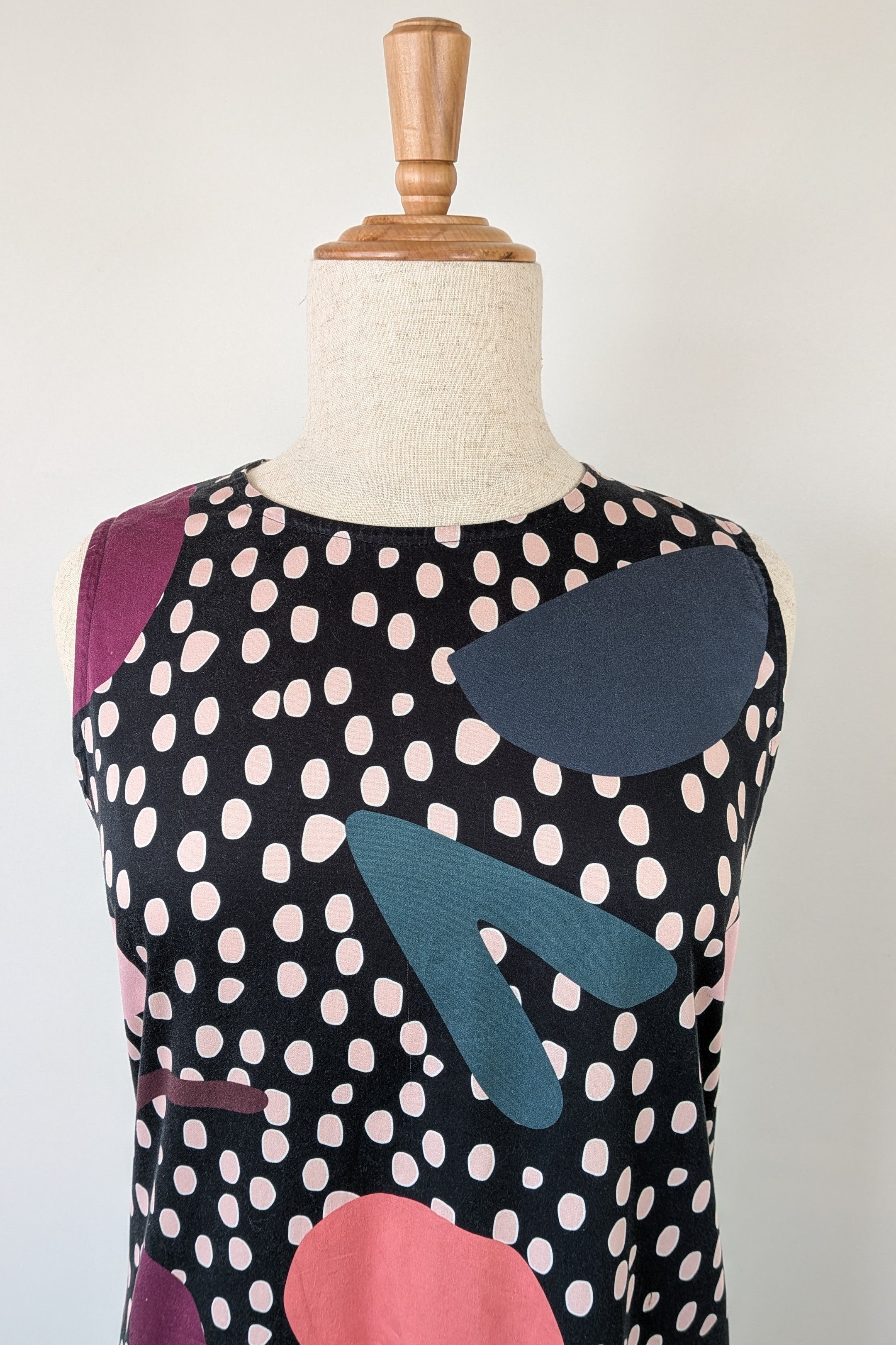 Hand Made by Gerrie T (Tasmania Brand) Spots & Shapes Dress Size L